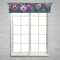 Olajfestmény lila hagyma virág tavaszi virágos szezonális Természet ablak függöny karnis Rod Zsebméret