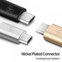 C típusú kábel 2.4 A Gyors töltés, USB-A-USB-C töltésű fonott kábel kompatibilis a Samsung Galaxy S S S S Plus a A11