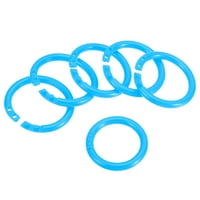 Uxcell 1.1 OD 0.8 ID laza levél Gyűrűk kötőanyag gyűrű műanyag könyv DIY Scrapbook Notebook, Kék csomag