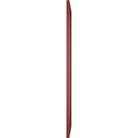 Ekena Millwork 15 W 68 H True Fit PVC Egyetlen Panel Heringbone Modern stílusú rögzített redőnyök, borsvörös