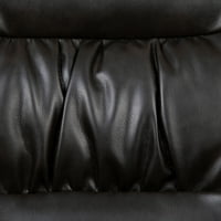 Flash bútorok Barna LeatherSoft antimikrobiális antibakteriális orvosi oldalsó szék fekete fém kerettel