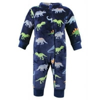 Hudson baba kisgyermek fiúk plüss Jumpsuits, dinoszauruszok, 2t