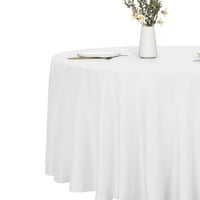 Kerek terítő fehér folt és vízálló asztallap a konyha Étkezőjéhez