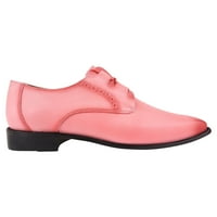 Férfi Klasszikus formális Oxford cipő csipke bőr ruha cipő, rózsaszín