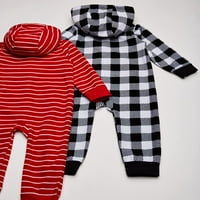 Hudson baba kisgyermek fiú gyapjú Jumpsuits, kezeslábas, és Playsuits 2Pk, karácsonyi kutya, kisgyermek