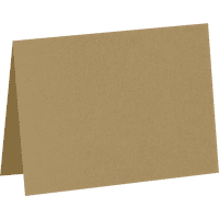 Luxpaper mini összehajtott jegyzetkártyák, 18pt élelmiszerbolt Brown, 9 16, 1, csomag