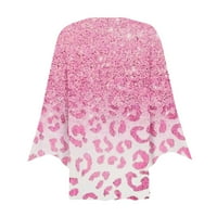 Lydiaunistar idő és Tru téli kabátok a nők Molett Női Alkalmi ujjú nyomtatási Laza ing gombok felsők kardigán Rózsaszín