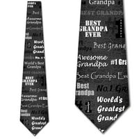 A világ legnagyobb Nagypapa-szén Szürke Nyakkendő férfi nyakkendő három Rooker