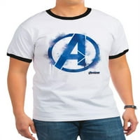 CafePress-Avengers Endgame Kék Logó - Pamut Gyűrűs Póló