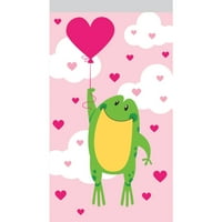 Valentine Frog Favor táskák, 12pk