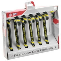 Forever Collectible NCAA Candy Cane Díszek, Oregon Egyetem Ducks