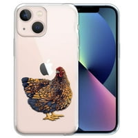 Puha TPU átlátszó tok vékony védőburkolat Apple iPhone 6.1, fehér Cochin csirke