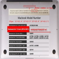 KAISHEK Hard Shell csak kompatibilis új MacBook Air 13 A A A m1, toll sorozat 0624
