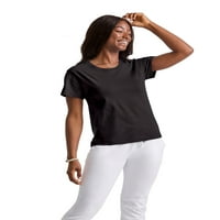 Hanes Originals Női Tri-Blend Rövid ujjú nyugodt póló