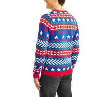 Macska pulóverben férfi csúnya karácsonyi pulóver