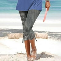 Utoimkio Plus Size Capri Leggings Női Clearance női Kényelmes vágott szabadidő nadrág Sweatpants jóga nadrág