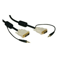 Tripp Lite 6ft DVI Dual Link digitális TMDS Monitor kábel audiokábellel DVI-D M 6'