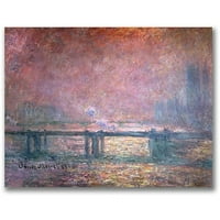 Védjegy képzőművészet a Temze a Charing Cross vászon fal Art Claude Monet