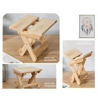 Pompotops Erős Fából Készült Négyzet Alakú Összecsukható Oldalsó Asztal Kis Fából Készült Összecsukható Oldalsó Asztal