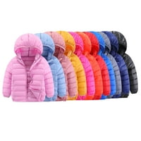 Esaierr gyerekek baba fiúk lányok téli kabát 2-12Y kisgyermek Meleg kapucnis Puffer könnyű vízálló fiatal személy csomagolható
