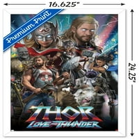 Marvel Thor: szerelem és mennydörgés-csodálatos fali poszter, 14.725 22.375 keretes