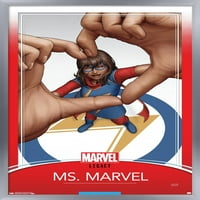 Marvel Comics-Ms. Marvel-Ms. Marvel Fali Poszter, 22.375 34 Keretes