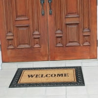 A1HC természetes kókuszdisznó és gumi ajtó szőnyeg, 30x48, vastag tartós ajtó, nagyteljesítményű nagy méretű ajtó,