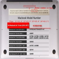 KAISHEK műanyag kemény tok csak kompatibilis 2010 2013 2014-megjelent régi MacBook Air 13 No Touch modell: a A márvány