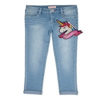 Squeeze Girls Skinny Jeans érme pénztárcával, 7-12 méretű