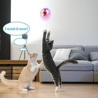 Mozgás aktivált macska labda, macska játék széles alkalmazás beépített LED kisállat macska kutyák izzó labda játék