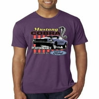 Vad Bobby, Mustang Cobra teljesítmény Ford autók és teherautók férfi prémium Tri keverék póló, Vintage Lila, kicsi
