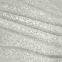 Róma textil nylon spande csipke szövet csillag kialakítással - Elefántcsont