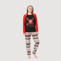 Családi Karácsonyi Pizsama Megfelelő Készletek Aranyos Karácsony Pjs Hálóruha Kényelmes Puha Ünnepi Pizsama Ingek Nadrág