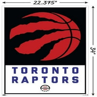Toronto Raptors-Logo fali poszter Nyomócsapokkal, 22.375 34