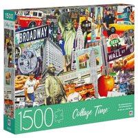 1500 darabos kollázs idő Kirakós játék, NYC