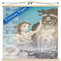 Disney Beauty And the Beast-Belle-erős fali poszter fa mágneses kerettel, 22.375 34