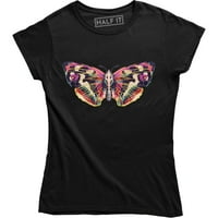 3D színes pillangó-gyönyörű pillangók Női póló