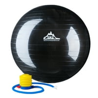 Black Mountain termékek 2000Lbs statikus erő edzés stabilitási labda szivattyúval, Fekete