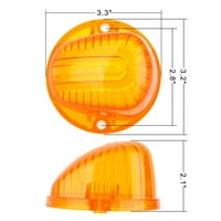 Amber fülke jelzőlámpa kiterjed fülke tető futó felső Clearance Marker szerelvény fehér + kábelezés alkalmas Chevy