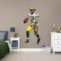 Fathead Aaron Rodgers Green Bay Packers Távol Élet Méretű Cserélhető Fali Matrica