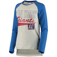 Női krém New York Giants Layline Raglan hosszú ujjú póló