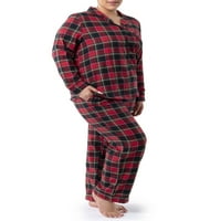 Wrangler női flanel gomb-lefelé pizsama szett, 2 darab, méret S-4X