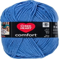Piros Szív Komfort Fonal-Búzavirág Kék