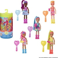 Barbie Color Reveal Neon Nyakkendő-Festék Sorozat Chelsea Kis Baba És Kiegészítők