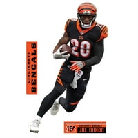 Fathead Joe Mixon Cincinnati Bengals Életnagyságú Kivehető Fali Matrica