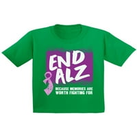 Kínos stílusok Alzheimer Ifjúsági ing Alzheimer tudatosság ing gyerekeknek Endalz póló fiúknak Endalz ing lányoknak