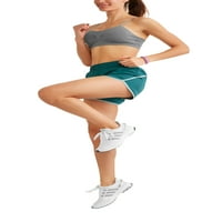 Atlétikai munkák A nők aktív szövött futó rövidnadrágja beépített béléssel