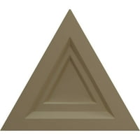 Ekena Millwork 19 W 5 8 H 1 8 P háromszög mennyezeti medál, kézzel festett antik réz