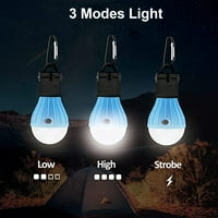 Eccomum Kemping izzó hordozható LED kemping lámpa tábor sátor fények lámpa kemping felszerelés és felszerelés klip
