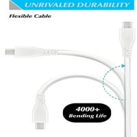 BOO kompatibilis 5ft fehér mikro USB adat töltőkábel töltő tápkábel vezeték csere FLIR rendszerek T E sorozat hőkamera